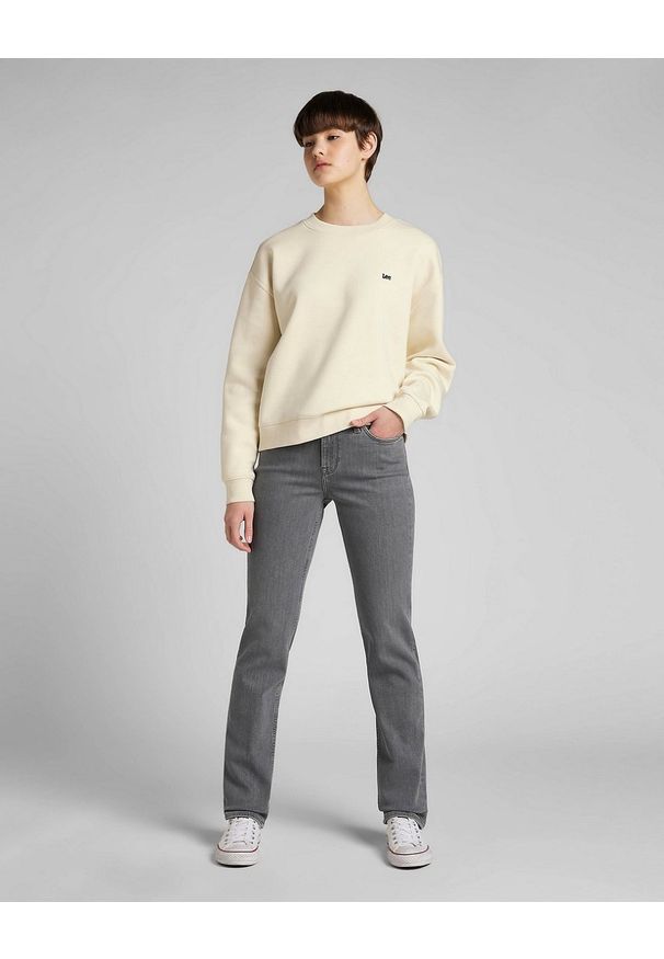 Lee - DAMSKIE SPODNIE LEE MARION STRAIGHT GREY LUSH L301EFKE 112320293