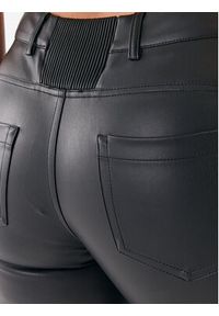 Liu Jo Spodnie skórzane MF3039 E0624 Czarny Regular Fit. Kolor: czarny. Materiał: syntetyk, skóra #5