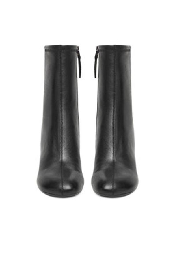 Gino Rossi Botki EO-PURO-V19287 Czarny. Kolor: czarny. Materiał: skóra