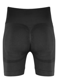 BESHAPED - Szorty fitness damskie Beshaped Power Up! Modelujące. Kolor: czarny. Materiał: nylon. Sport: fitness