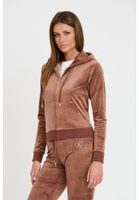 Juicy Couture - JUICY COUTURE Brązowa bluza Rodeo Robertson. Kolor: brązowy
