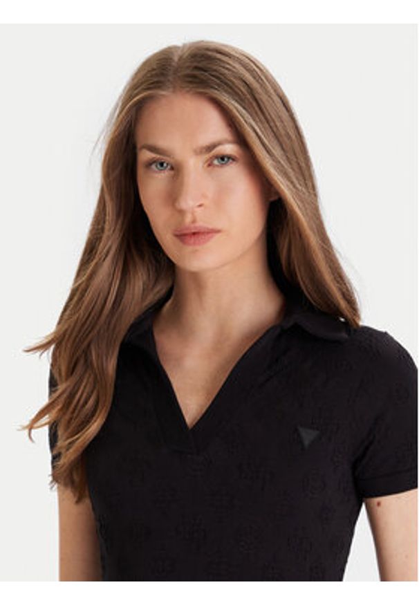 Guess Sukienka codzienna V5YK05 Z3OA0 Czarny Regular Fit. Okazja: na co dzień. Kolor: czarny. Materiał: syntetyk. Typ sukienki: proste. Styl: casual