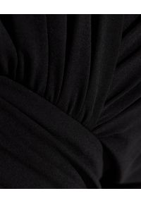 ALEXANDRE VAUTHIER - Czarna sukienka mini z drapowaniem. Kolor: czarny. Materiał: materiał, wiskoza. Długość rękawa: długi rękaw. Styl: elegancki. Długość: mini #4