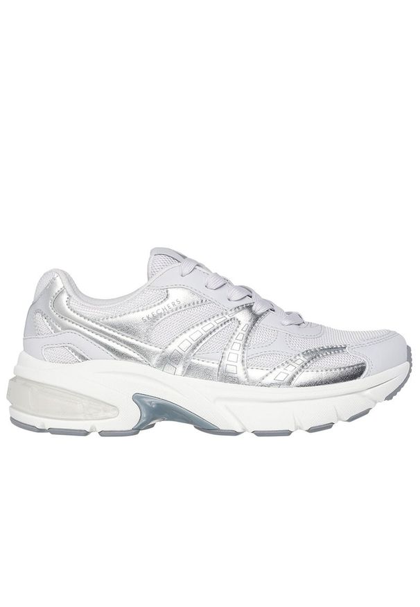skechers - Buty damskie Skechers Shadow Stellar 90 177357GRY - szare. Zapięcie: sznurówki. Kolor: szary. Materiał: syntetyk, guma, skóra. Szerokość cholewki: normalna. Model: Skechers Sport