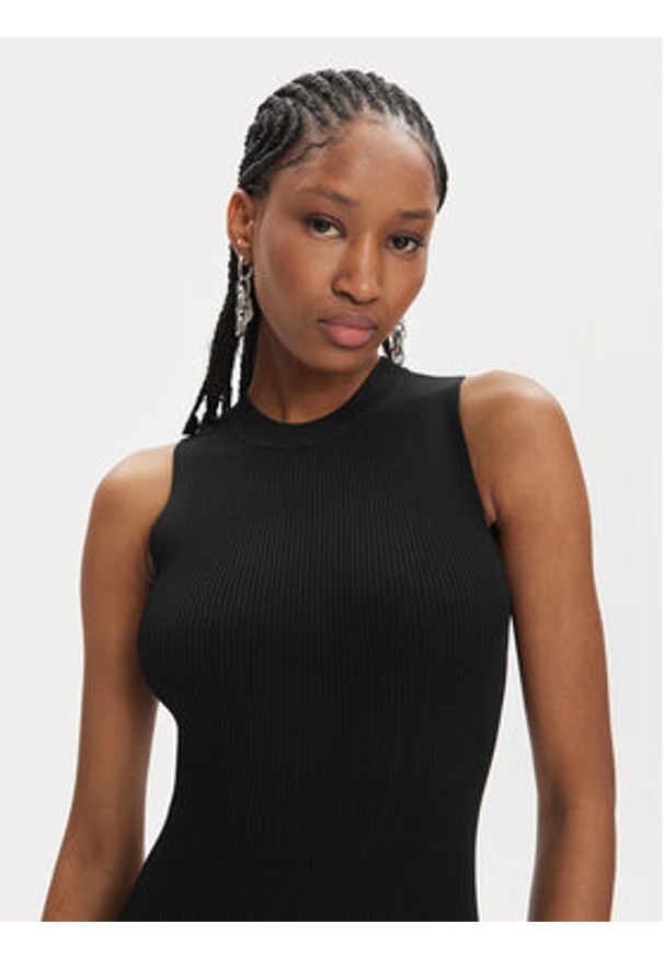 Hugo Sukienka dzianinowa Sepinny 50514297 Czarny Slim Fit. Kolor: czarny. Materiał: wiskoza