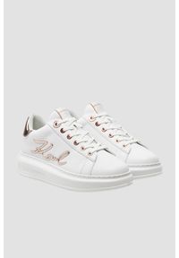 Karl Lagerfeld - KARL LAGERFELD Białe sneakersy damskie KAPRI Signia, Rozmiar 38. Okazja: na co dzień. Kolor: biały #4