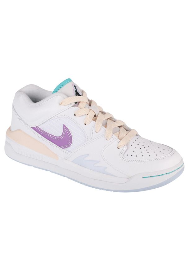 Buty do koszykówki damskie, Nike Wmns Air Jordan Stadium 90. Kolor: biały. Materiał: guma, skóra, tkanina, materiał, syntetyk. Model: Nike Air Jordan. Sport: koszykówka