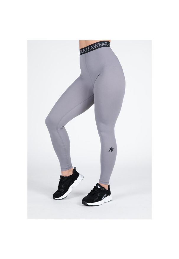 GORILLA WEAR - Legginsy fitness damskie Gorilla Wear Colby Leggings. Kolor: szary. Sport: fitness