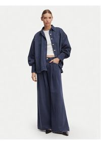 BOSS Jeansy Slouchy 50552533 Granatowy Wide Leg. Kolor: niebieski #8
