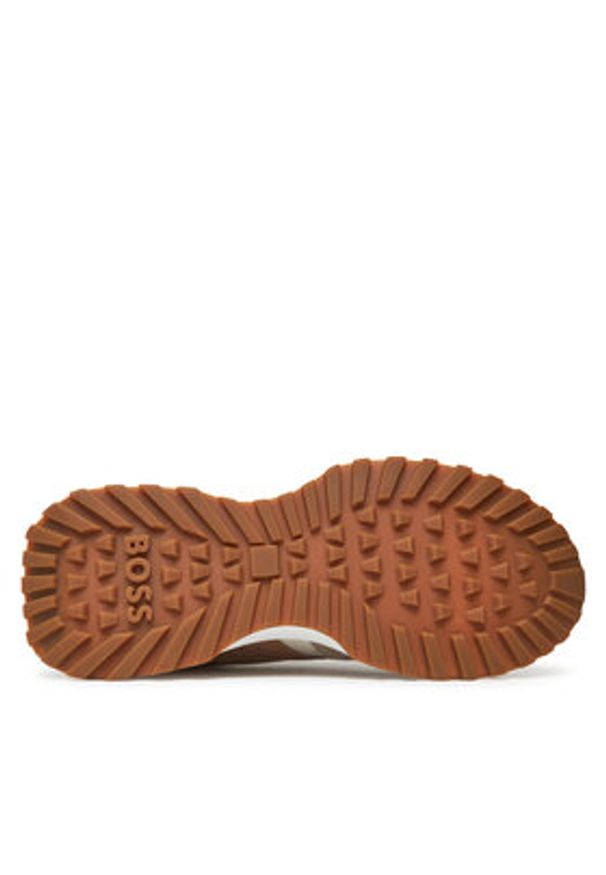 BOSS Sneakersy Jonah 50548782 Beżowy. Kolor: beżowy. Materiał: skóra