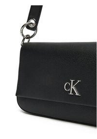 Calvin Klein Jeans Torebka K60K613048 Czarny. Kolor: czarny. Materiał: skórzane