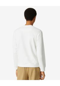 Kenzo - KENZO - Bawełniana bluza z haftowanym tygrysem. Kolor: biały. Materiał: bawełna. Długość rękawa: długi rękaw. Długość: długie. Wzór: haft. Styl: klasyczny