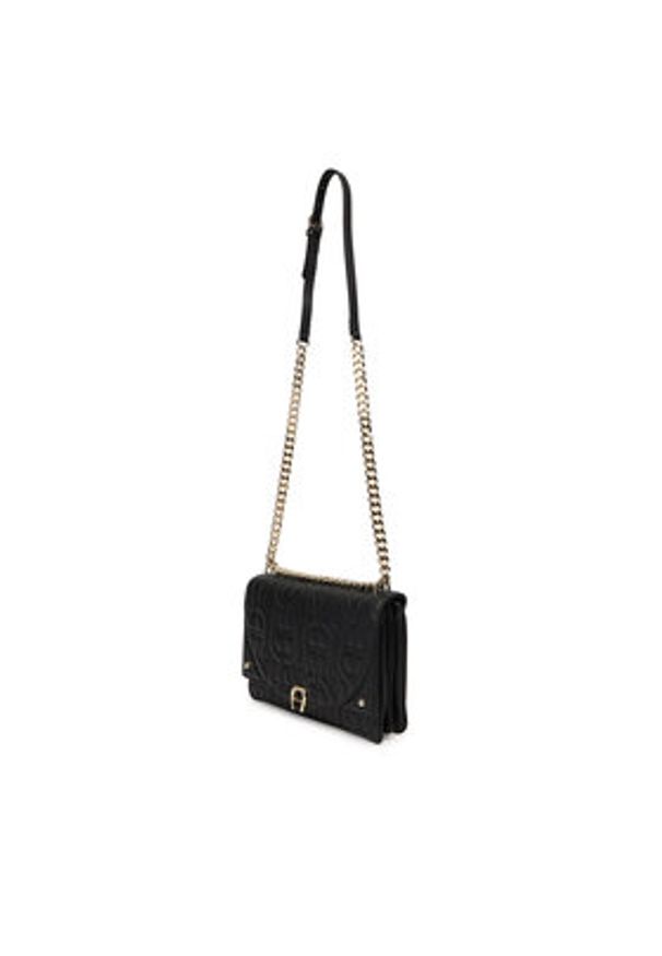 Aigner Torebka Diadora S 132053 Czarny. Kolor: czarny. Materiał: skórzane