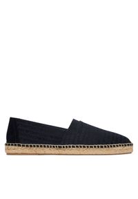 Emporio Armani Espadryle EM005853 AF25529 MB418 Granatowy. Kolor: niebieski. Materiał: materiał #1