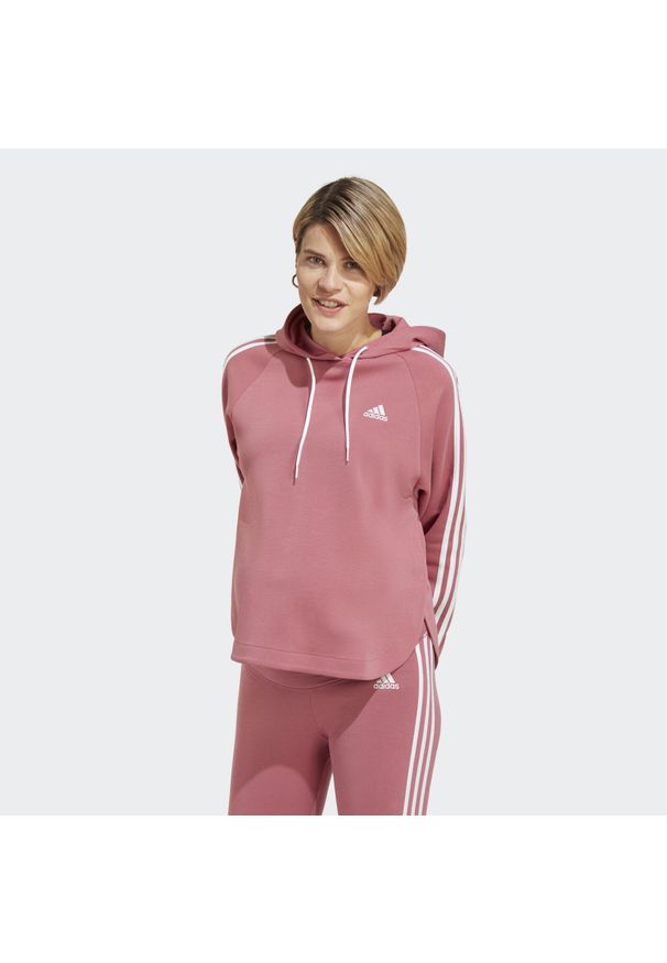 Adidas - Maternity Over-the-Head Hoodie. Typ kołnierza: kaptur. Kolor: biały, różowy, wielokolorowy. Materiał: materiał