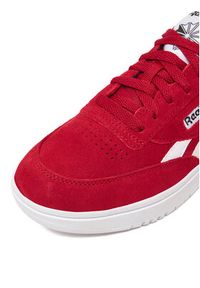 Reebok Sneakersy EO-CLUB C DOUBLE REVENGE 100229521 Bordowy. Kolor: czerwony. Materiał: skóra, zamsz. Model: Reebok Club #11