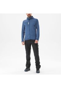 Bluza turystyczna męska Millet Fusion Grid Hoodie active fit POLARTEC Powergrid. Kolor: niebieski. Materiał: tkanina. Sport: turystyka piesza