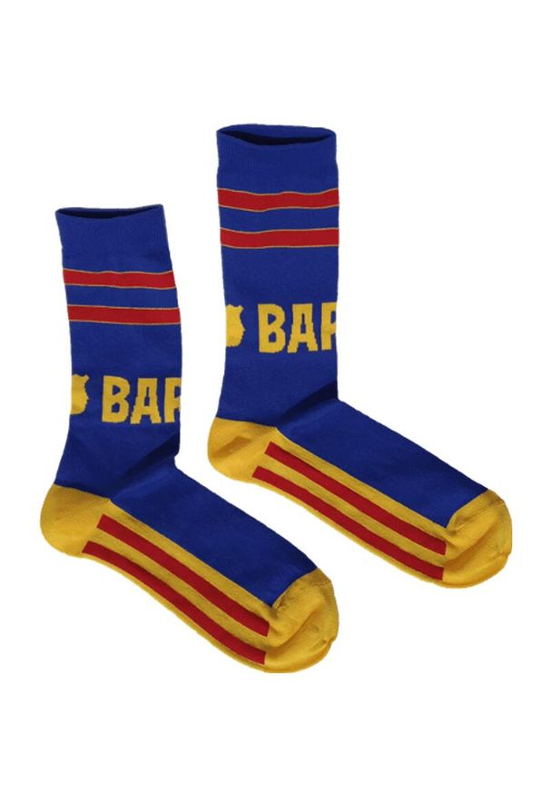 Real Madrid - Skarpetki unisex Barcelona premium jedwabne. Kolor: wielokolorowy. Materiał: jedwab. Sport: piłka nożna