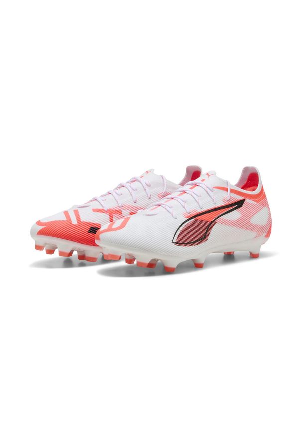 Puma - Buty piłkarskie ULTRA 5 PRO FG/AG PUMA White Black Glowing Red. Kolor: biały, czerwony, wielokolorowy, czarny. Sport: piłka nożna