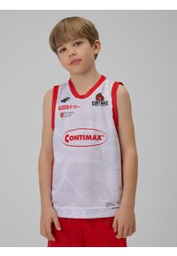 4f - 4F Koszulka meczowa replika domowa z sezonu 2025/26 dziecięca 4F x MOSiR Bochnia - biała 122/128 (6-8 lat). Kolor: biały. Materiał: materiał. Wzór: nadruk. Sezon: lato. Sport: bieganie, fitness #2