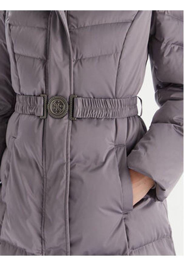 Guess Płaszcz zimowy W5BL29 W2802 Szary Regular Fit. Kolor: szary. Materiał: syntetyk. Sezon: zima