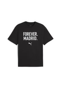 Puma - Męska koszulka Concept 2 Madrid o luźnym kroju PUMA Black. Kolor: czarny