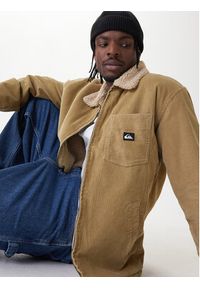 Quiksilver Kurtka przejściowa Dna Sherpa Harrington EQYJK04201 Beżowy Regular Fit. Kolor: beżowy. Materiał: sztruks, bawełna #5