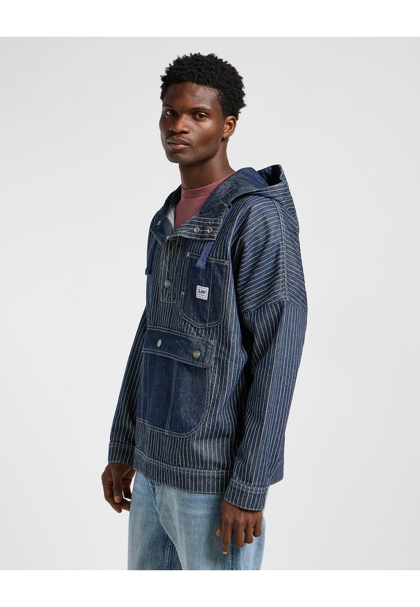 Lee - MESKA KURTKA JEANSOWA LEE DENIM ANORAK LAKE EDGE 112364127. Materiał: denim, jeans