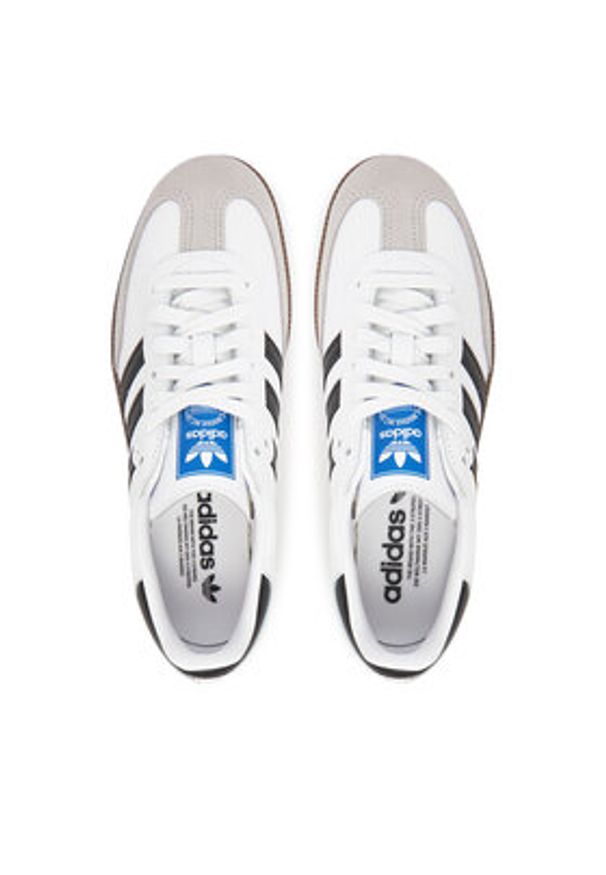 Adidas - adidas Sneakersy Samba Og B75806 Biały. Kolor: biały. Materiał: skóra