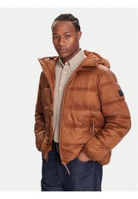 Tommy Jeans Kurtka zimowa DM0DM22044 Brązowy Regular Fit. Kolor: brązowy. Materiał: syntetyk. Sezon: zima
