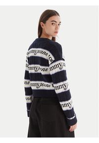 Tommy Jeans Sweter DW0DW21682 Granatowy Regular Fit. Kolor: niebieski. Materiał: bawełna #3