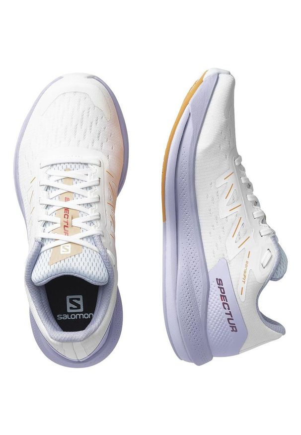 salomon - Buty do biegania damskie Salomon Spectur W. Kolor: biały. Materiał: materiał, syntetyk. Szerokość cholewki: normalna