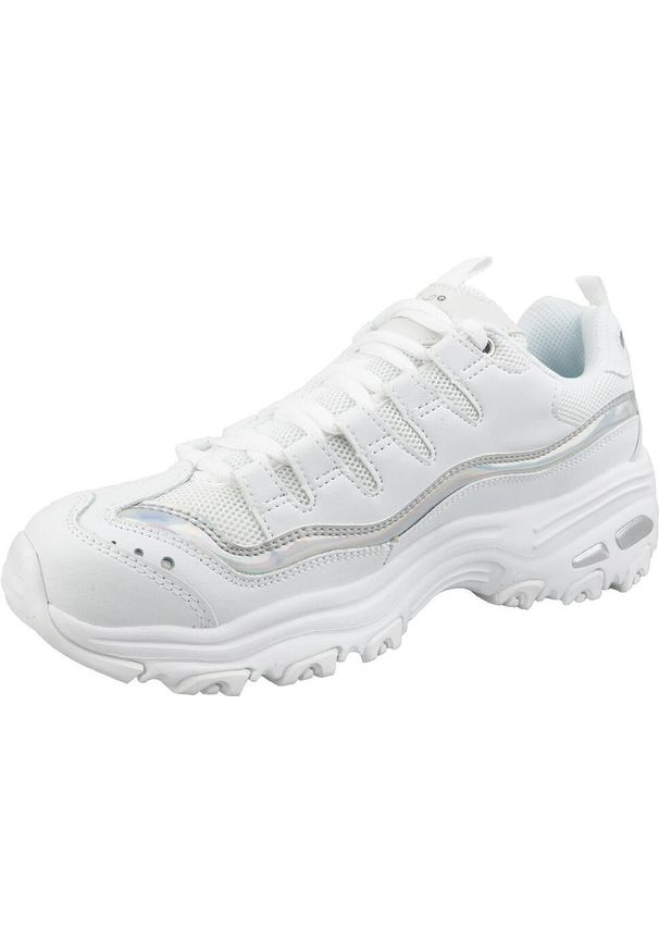 skechers - Buty do chodzenia damskie, Skechers D Lites. Kolor: biały. Model: Skechers Sport. Sport: turystyka piesza