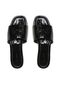 Tory Burch Klapki Eleanor Slide Patent Leather 149266 Czarny. Kolor: czarny. Materiał: skóra, lakier #6