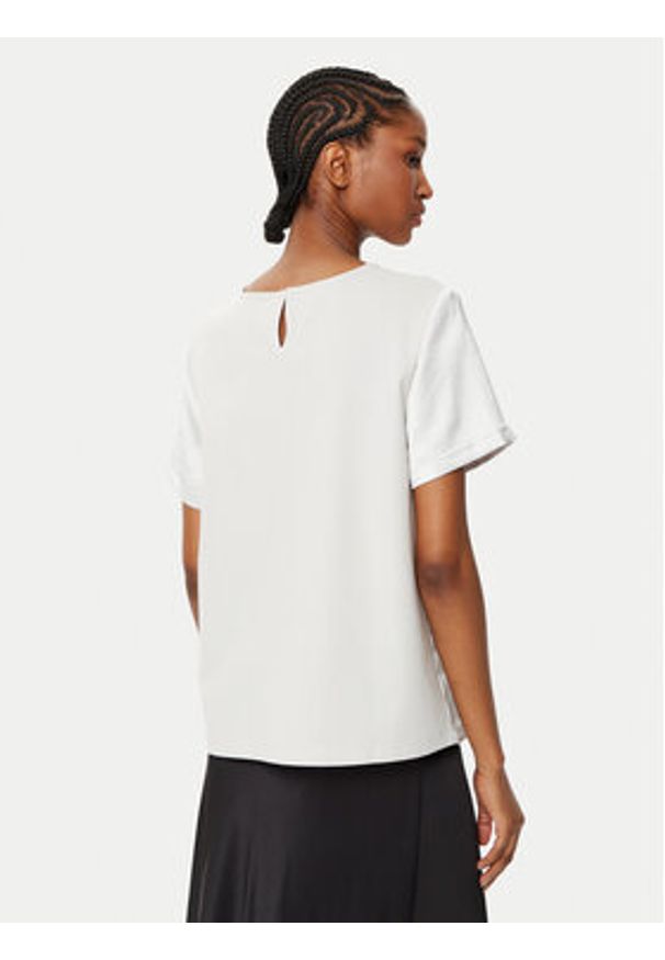 Weekend Max Mara T-Shirt Amburgo 2515941051 Écru Regular Fit. Materiał: syntetyk