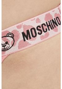 Moschino Underwear figi kolor różowy. Kolor: różowy. Materiał: bawełna, materiał #3