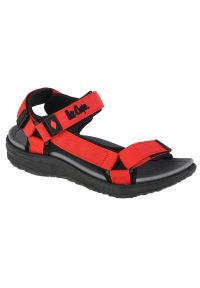 Buty Lee Cooper Women's Sandals W LCW-22-34-0959L czerwone. Kolor: czerwony. Materiał: tkanina, syntetyk, guma