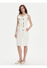 Marciano Guess Sukienka koktajlowa 5YGK37 7311A Biały Regular Fit. Kolor: biały. Materiał: bawełna. Styl: wizytowy #5