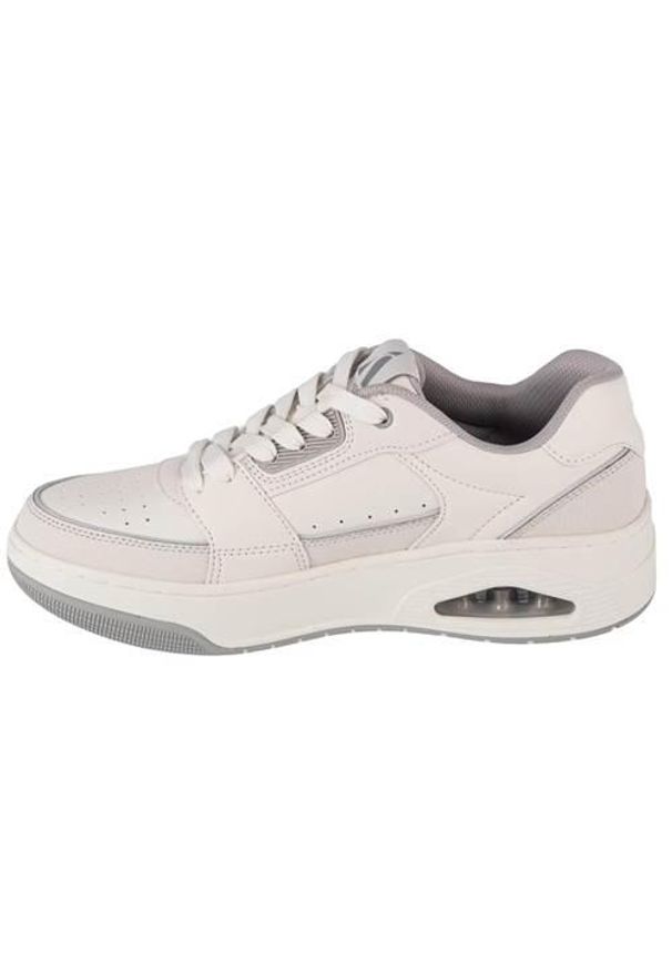 skechers - Buty sportowe Sneakersy męskie, Skechers Uno Court - Low-Post. Kolor: biały. Materiał: materiał, syntetyk, skóra. Szerokość cholewki: normalna. Sport: turystyka piesza