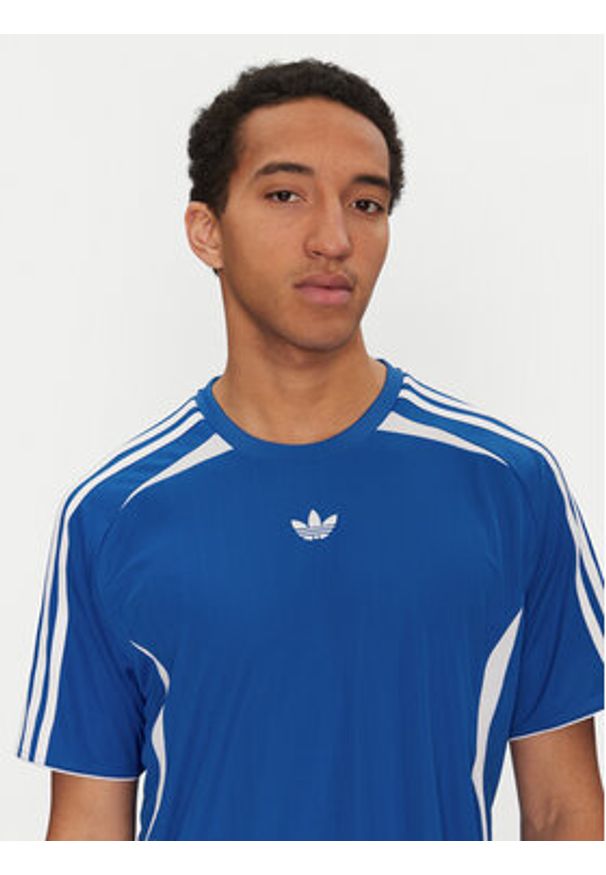 Adidas - adidas T-Shirt adicolor Teamgeist JP1114 Niebieski Loose Fit. Kolor: niebieski. Materiał: syntetyk
