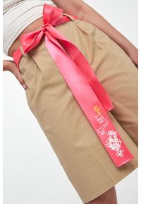 Twinset Milano - Szorty damskie z lnem TWINSET ACTITUDE. Materiał: len #4