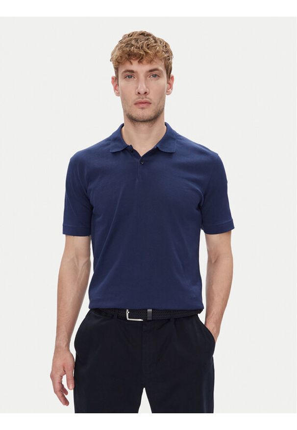 Marc O'Polo Polo 526 2144 53004 Granatowy Regular Fit. Typ kołnierza: polo. Kolor: niebieski. Materiał: bawełna