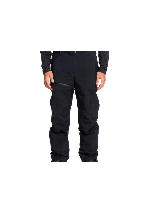 Quiksilver - Męskie Spodnie QUIKSILVER Mission Gore-Tex® Snow Pants. Kolor: czarny. Materiał: poliester. Technologia: Gore-Tex. Sezon: zima. Sport: narciarstwo