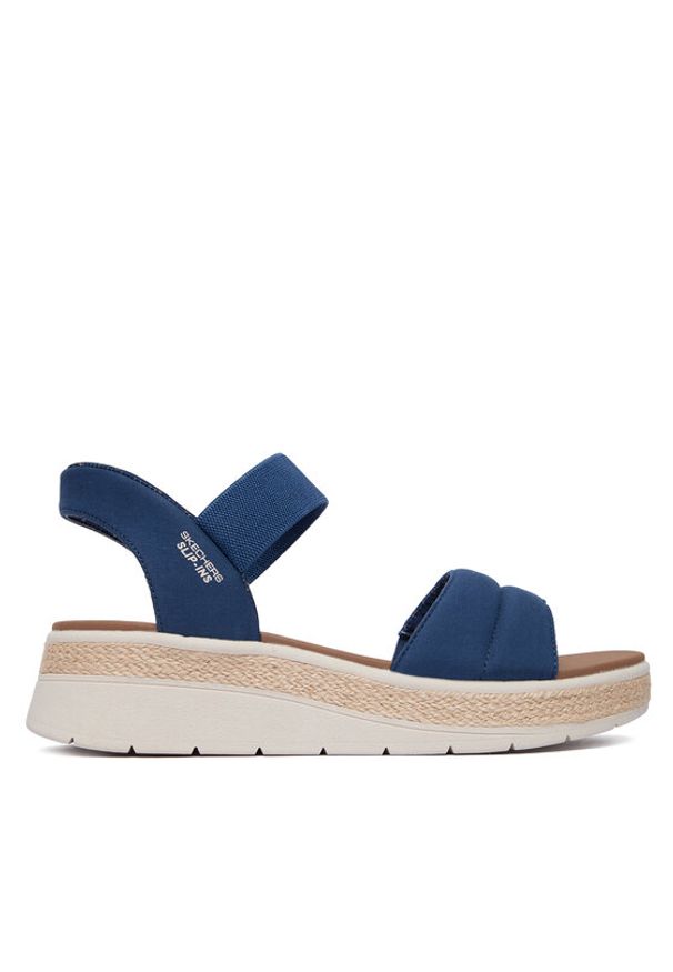 skechers - Skechers Sandały BOBS Sun Ray 114413/NVY Granatowy. Kolor: niebieski. Materiał: materiał