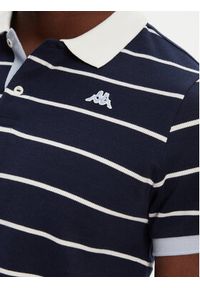Robe di Kappa Polo Masao 64131FW Granatowy Slim Fit. Typ kołnierza: polo. Kolor: niebieski. Materiał: bawełna #5