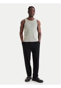 Hugo - HUGO Tank top Dapota 50563744 Zielony Slim Fit. Kolor: zielony. Materiał: bawełna #5