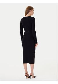 TwinSet - TWINSET Sukienka dzianinowa 252TP3352 Czarny Slim Fit. Kolor: czarny. Materiał: syntetyk #5