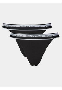 Emporio Armani Underwear Komplet 2 par stringów 164522 4R227 00020 Czarny. Kolor: czarny. Materiał: bawełna #1