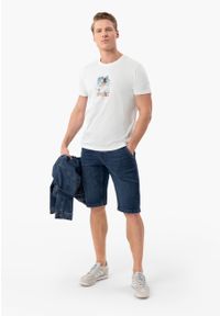 Volcano - Szorty jeansowe, Regular Fit, E-CARST. Okazja: na co dzień. Kolor: niebieski. Materiał: jeans. Długość: krótkie. Styl: casual, sportowy #1