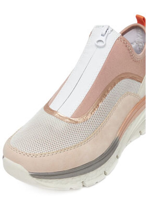 Rieker Sneakersy 48053-31 Różowy. Kolor: różowy. Materiał: materiał
